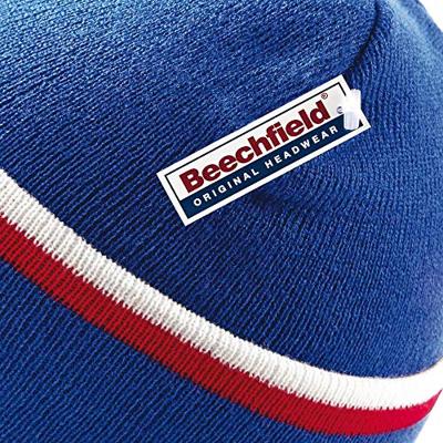 Beechfield CB471 Teamwear Beanie - Black/Classic Red - One Size