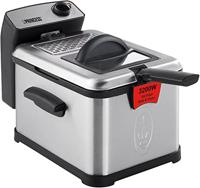 Princess Superior Friteuse met koudezone 3 l 3200 W Met handmatige temperatuursinstelling RVS, Zwart - thumbnail