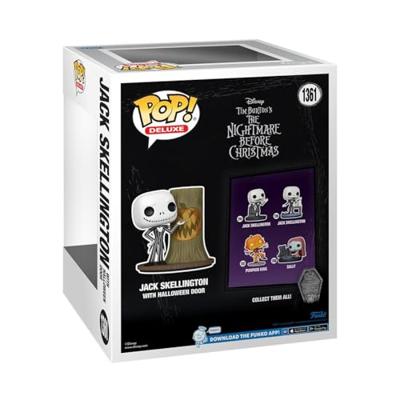 Disney Nightmare Before Christmas Deluxe Funko Pop Vinyl: Jack Skellington with Halloween Door