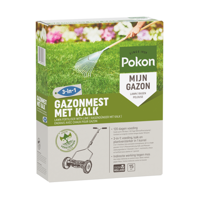 Pokon Gazonmest + kalk 3-in1 / 30m2 - thumbnail