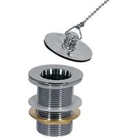 Afvoerplug Tres Selection | 5/4" | Vaste waste (wel afluitbaar) | Messing | Rond | Chroom - thumbnail