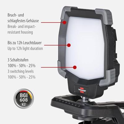 Brennenstuhl Mobiele LED-accuspot CL 4050 MA, 3800lm, IP65 - 1173070020