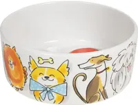 Blond Amsterdam voerbak aardewerk dog 15,5x6,5cm multi - thumbnail