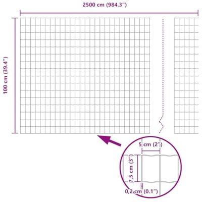 Euro Hek Zilver 1 x 25 m Warmverzinkt ijzer