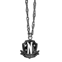 Wednesday Necklace with Pendant Nevermore Academy Black - thumbnail