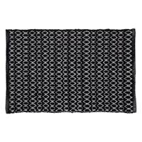 Sealskin Badmat Boho 60x90 cm Polyester / Katoen Zwart - thumbnail