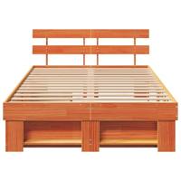 Bedframe met lade Wasbruin 120 x 200 cm Massief grenenhout - thumbnail