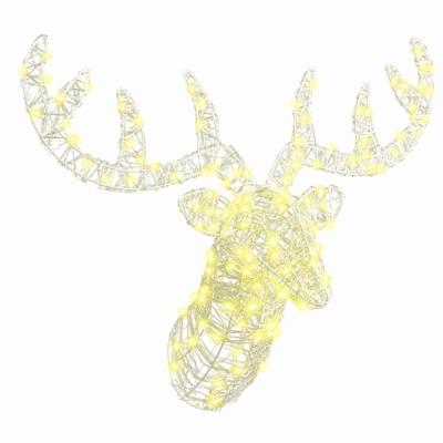 Hertenkop Warmwit 60 cm Acryl
