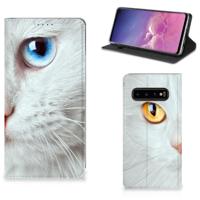 Samsung Galaxy S10 | Hoesje maken | Witte Kat - thumbnail