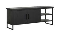 DTP Home TV-meubel 'Beam' Teakhout, 140cm, kleur Zwart - thumbnail