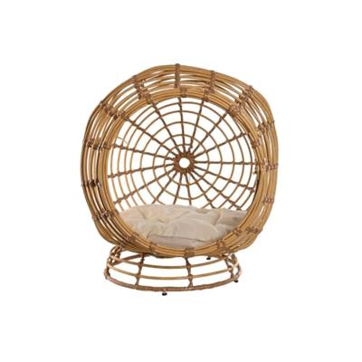 Home ESPRIT Huisdierenbed, natuurlijk wit, polyrotan, 60 x 58 x 58 cm