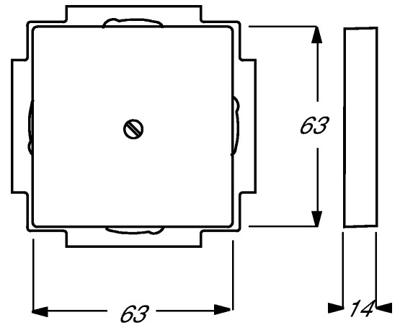 Busch-Jaeger 2CKA001710A3878 Afdekking Verkeerswit, Wit 1 stuk(s)
