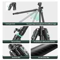 Ulanzi GlideGo JJ05 Photo Tripod Carbon met kantelbare arm - thumbnail