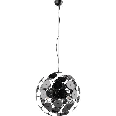 LED Hanglamp Mat Zwart - 6-lichts Rond Design - E14 Fitting