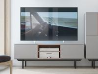 Tv-meubel hifi INOXO 2 deuren 2 vakken lichtgrijs/jackson eik - thumbnail