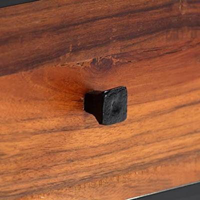 Tv-meubel 120x30x40 cm massief gerecycled hout en staal