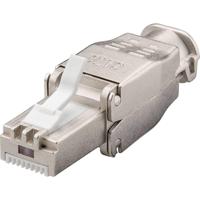 TRU COMPONENTS CAT 6a RJ45-connector, zonder gereedschap 1610346 Stekker, recht Aantal polen (sensoren) 8P8C 1 stuk(s) - thumbnail