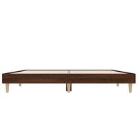 Bedframe zonder matras bewerkt hout bruin eikenkleur 120x190 cm - thumbnail