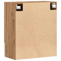 Wandkast 60x31x70 cm bewerkt hout artisanaal eikenkleur - thumbnail