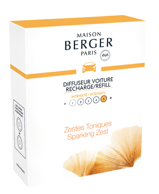 Maison Berger Paris navulling autoparfum aroma energy sparkling zest 2 stuks
