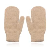 LGT JWLS Beige Gebreide Dameswanten - Luxe Konijnenbont Look - thumbnail