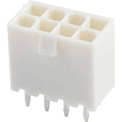 Molex 39288080 Female header, inbouw (standaard) Totaal aantal polen: 8 Rastermaat: 4.2 mm Inhoud: 1 stuk(s) Bag