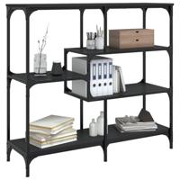 Wandtafel 103x32x95 cm bewerkt hout zwart - thumbnail