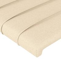 Boxspring met matras stof crèmekleurig 90x200 cm - thumbnail