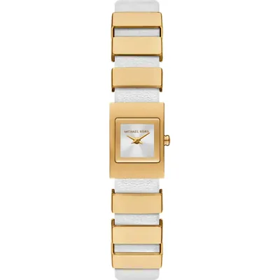 Horlogeband Michael Kors MK4899 Leder Wit 14mm