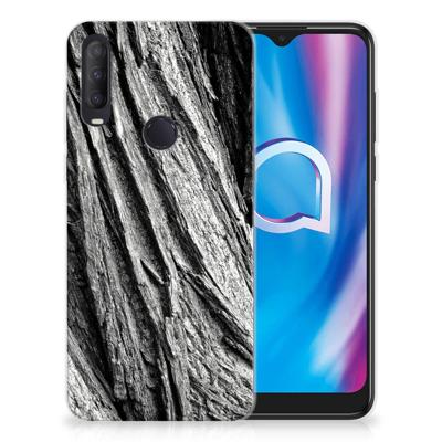 Bumper Hoesje Alcatel 1S (2020) Boomschors Grijs Bumper Hoesje Alcatel 1S (2020) Boomschors Grijs