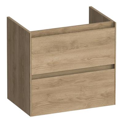 Brauer Inspire - Onderkast Ondiep - 60 cm - met 2 Softclose Lades Greeploos en 1 Sifon Uitsparing - Sunlit