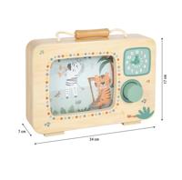 Small Foot - houten televisie muziekdoos safari fsc - thumbnail