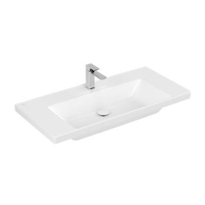 Wastafel Villeroy & Boch Subway 3.0 Geen Kraamgaten Geen Overloop 100x47x16.5 cm Wit Alpin Wastafel Villeroy & Boch Subway 3.0 Geen Kraamgaten Geen Overloop 100x47x16.5 cm Wit Alpin