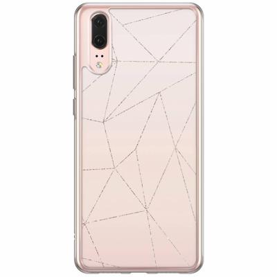 Huawei P20 siliconen hoesje - Pastel vlakken