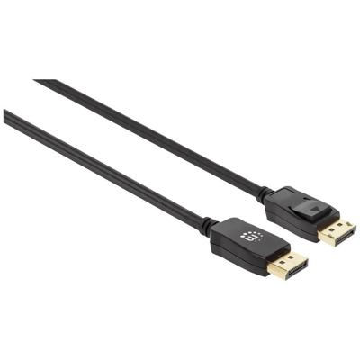 Manhattan 353618 DisplayPort-kabel DisplayPort Aansluitkabel DisplayPort-stekker, DisplayPort-stekker 2.00 m Zwart 8K UHD