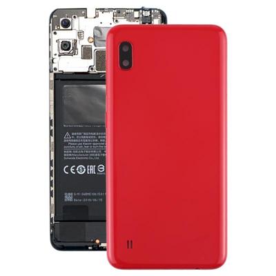 Batterij achtercover met camera lens & Zijkleutels voor Galaxy A10 SM-A105F/DS SM-A105G/DS (rood)