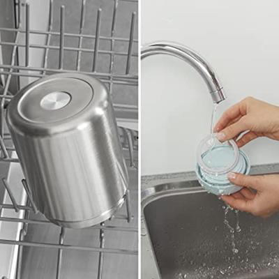 Xavax Thermosbeker Van RVS 500 Ml Soepbeker Lekvrij Pastelblauw - thumbnail
