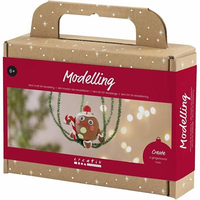 Creativ Company Mini hobbyset boetseren, koekemannetje, diverse kleuren, 1 doos Creativ Company Mini hobbyset boetseren, koekemannetje, diverse kleuren, 1 doos