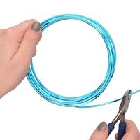 Vaessen Creative • aluminiumdraad triangle embossed 2.8mmx5m turquoise - thumbnail