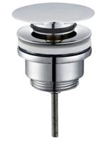 Wiesbaden Caral draaiwaste afvoerplug 5/4" chroom - thumbnail