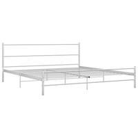 Bedframe metaal wit 180x200 cm - thumbnail