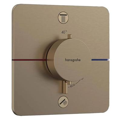 Hansgrohe ShowerSelect Comfort Q thermostaat inbouw voor 2 functies, Brushed Bronze