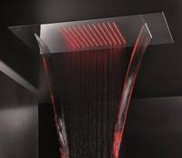 Hoofddouche Hotbath Mate Inbouw 38x70 Met Cascade Dualflow LED Chroom - thumbnail