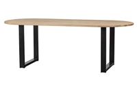 WOOOD Ovale Eettafel 'Tablo' met U-poot, 220 x 90cm - thumbnail