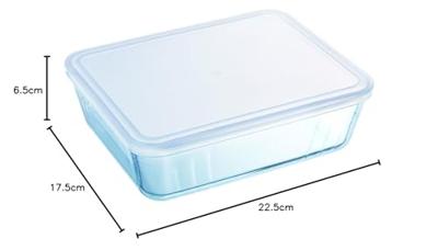 Pyrex schaal met kunststof deksel 1.5L - thumbnail