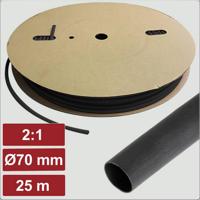 Electronic Garage EG25CA018 Krimpkous zonder lijm Zwart 70 mm 35 mm Krimpverhouding:2:1 25 m - thumbnail