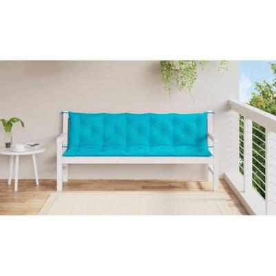 VidaXL Tuinbankkussens 2 st oxford stof turquoise
