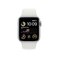 Refurbished Apple Watch SE 2022 GPS 44mm Zilver Gebruikt - thumbnail