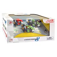 Mario Kart Pull-Back miniatuurauto, 3-pack, schaal 1:43, CARRERA Pull & Speed, vanaf 4 jaar - thumbnail