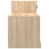 Schoenenkast 100x42x60 cm bewerkt hout sonoma eikenkleurig - thumbnail